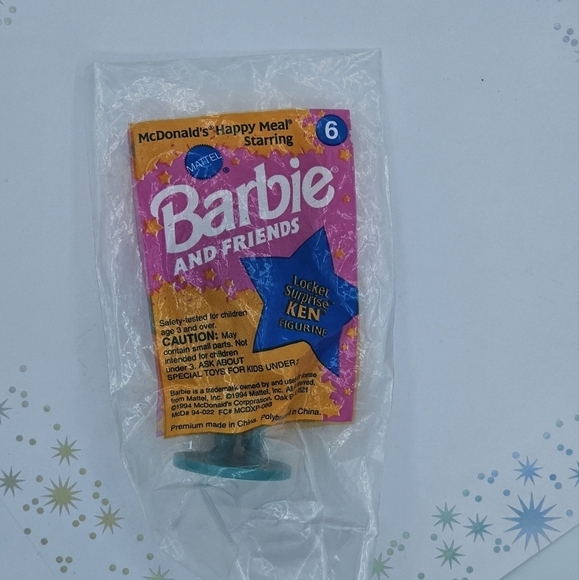 McDonald's Barbie and Friends Locket Surprise Ken Happy Meal Toy - Picture 2 of 5